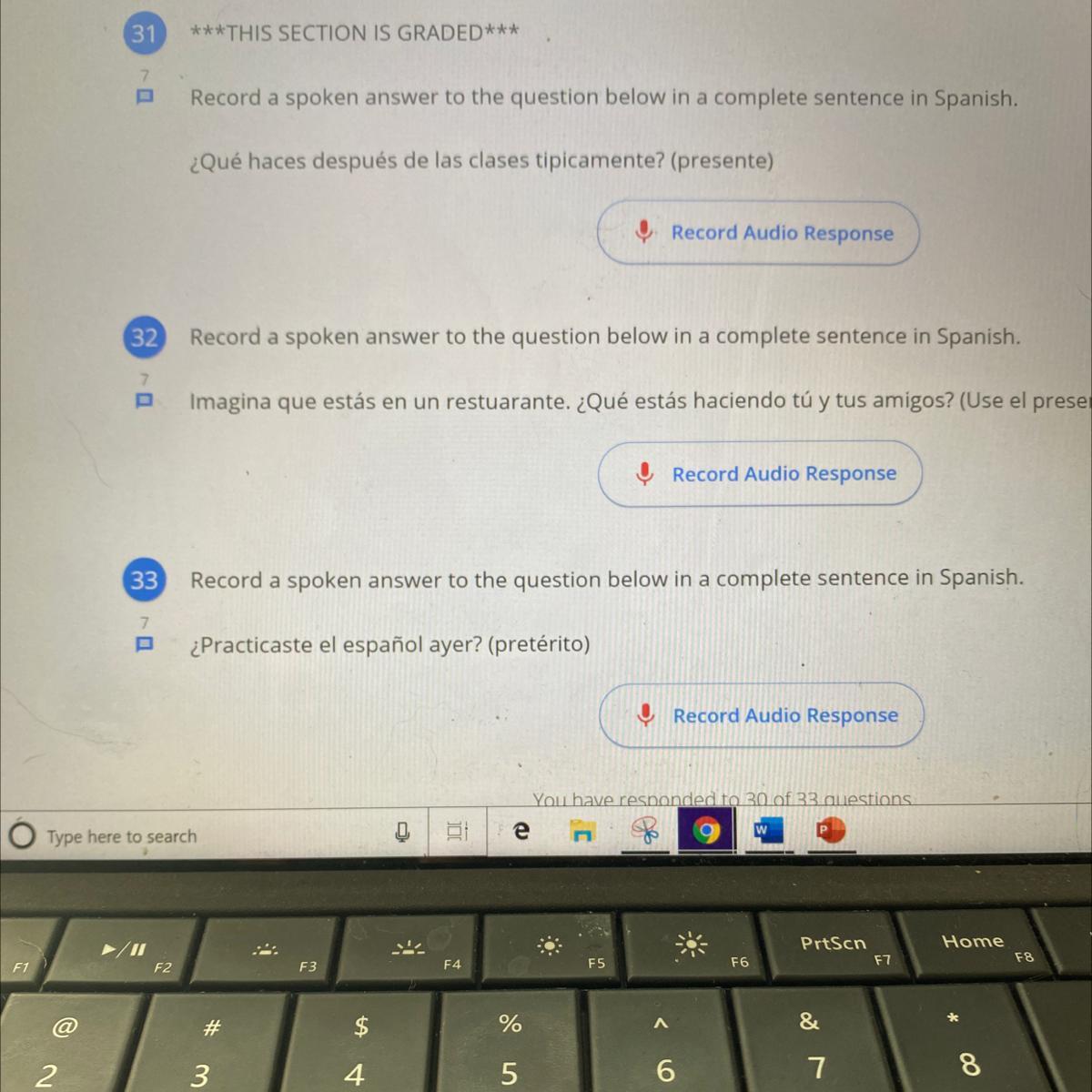 Complete sentence in Spanish 