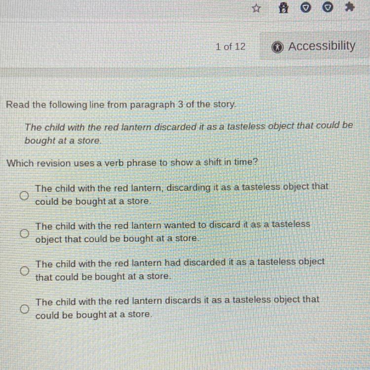 Which Revision Uses A Verb Phrase To Show A Shift In Time
