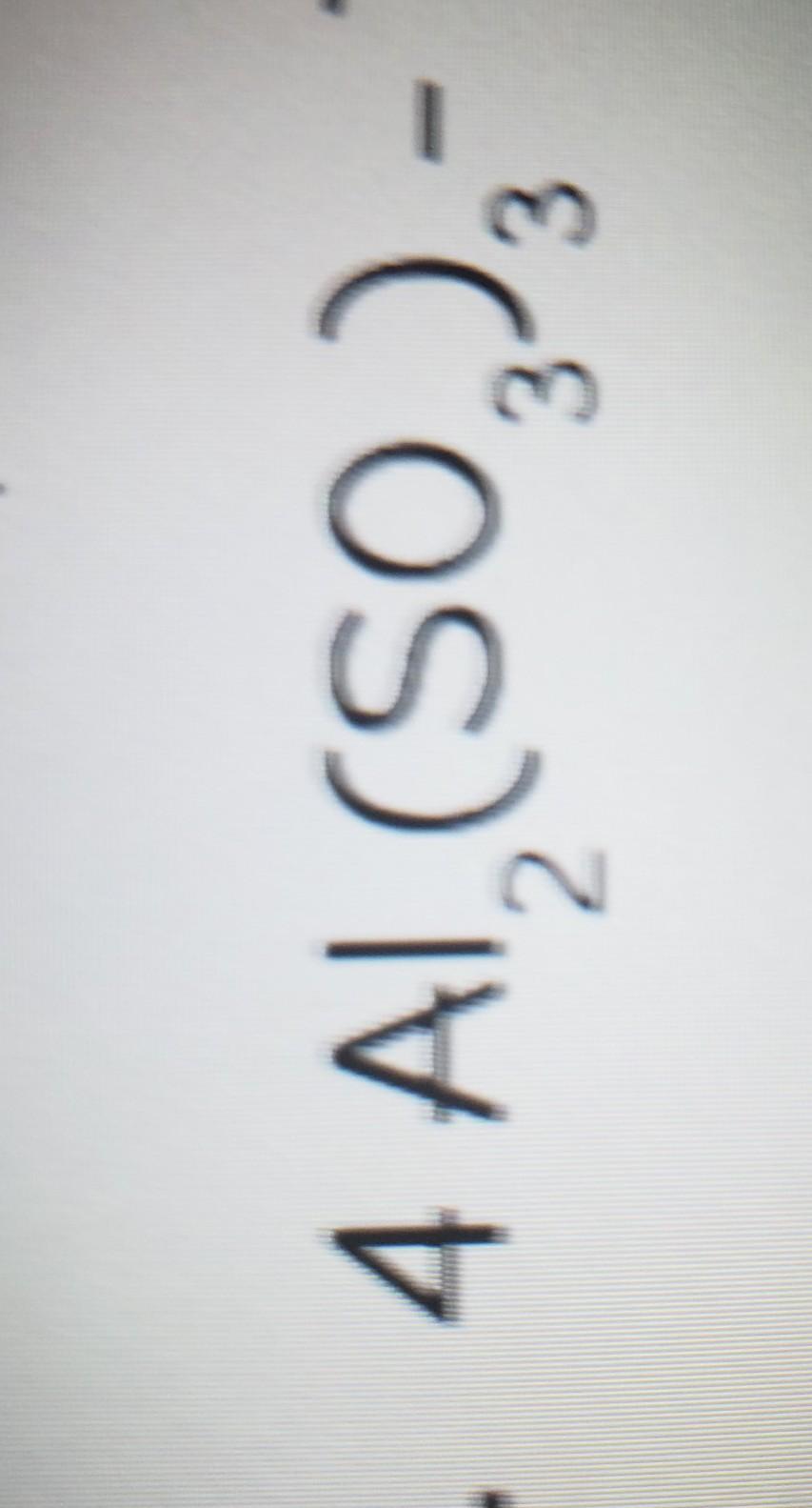 count the atoms in the following example Need answer ASAP