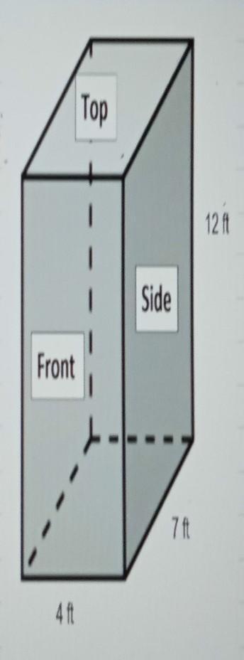 Find The Area Of Each Set Of Faces Of The Prism. Then Find The Total Surface Area Of The Prism.What Is