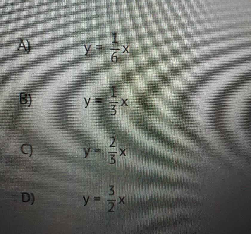 Line/has the equation y=1/3x. Find the equation of the image of/ after a dilation with a scale factor