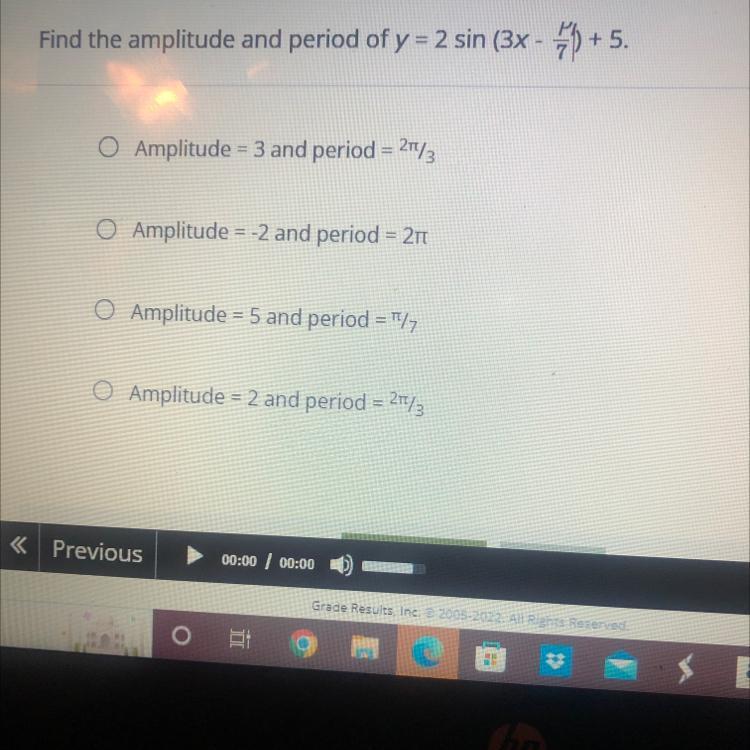 I would like to know how to work out this problem. 