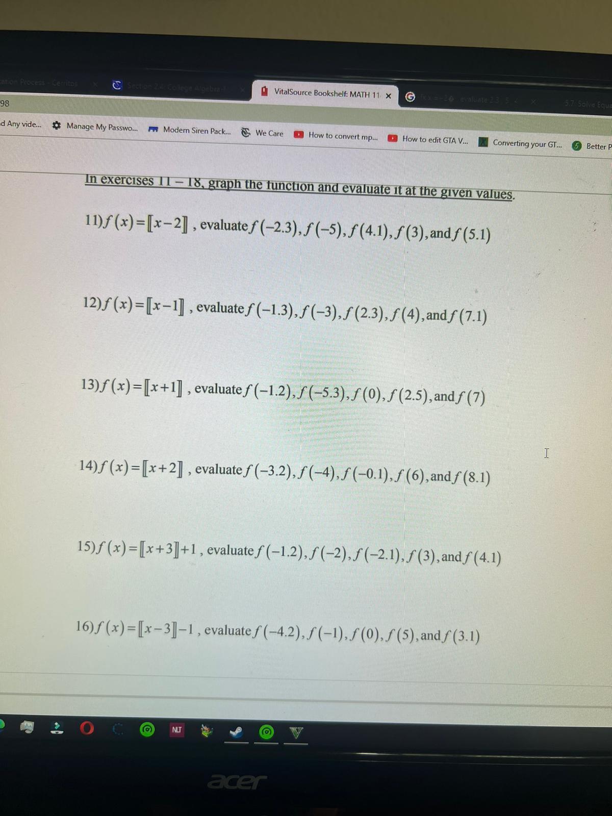 I need help for number 12