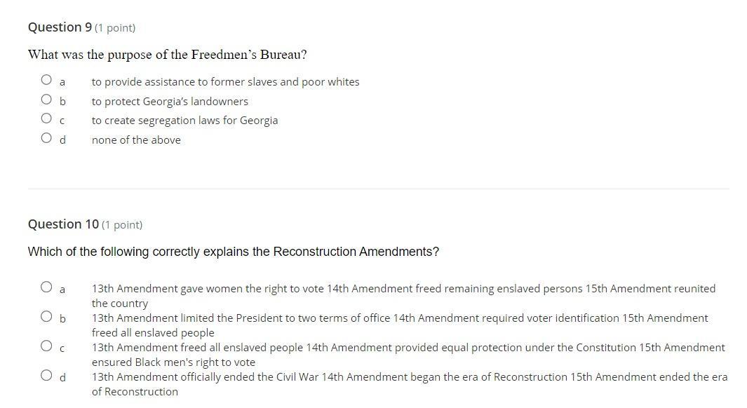 Question 9,10 History Homework.