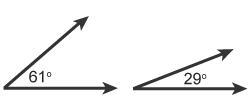 HELP ASAP Classify each pair of labeled angles as complementary, supplementary, or neither.Drag and drop