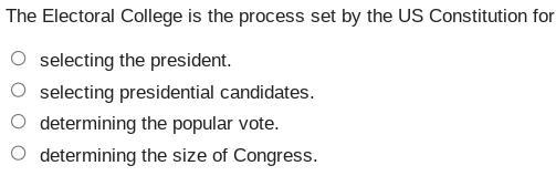 45 POINTS&amp;BRAINLIEST Answer the question below about Presidential Campaigns and Elections