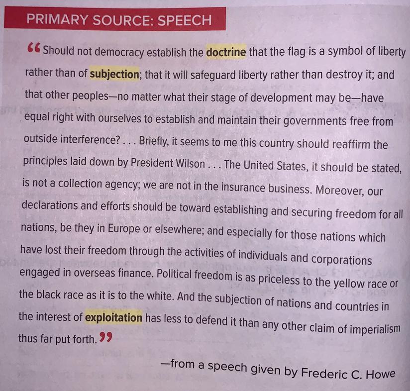 1. What is Howe suggesting in this excerpt?