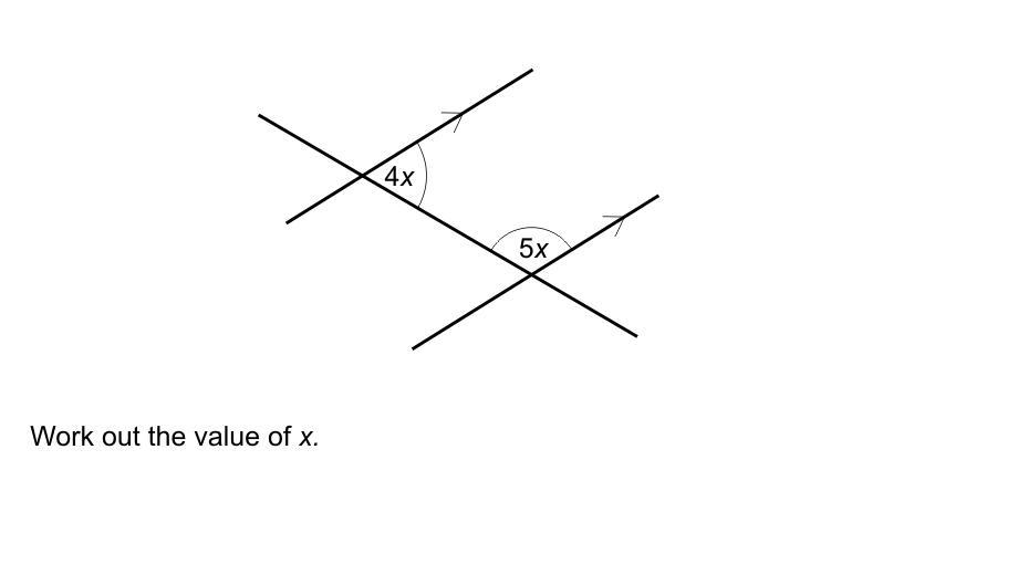 Work Out The Value Of X.