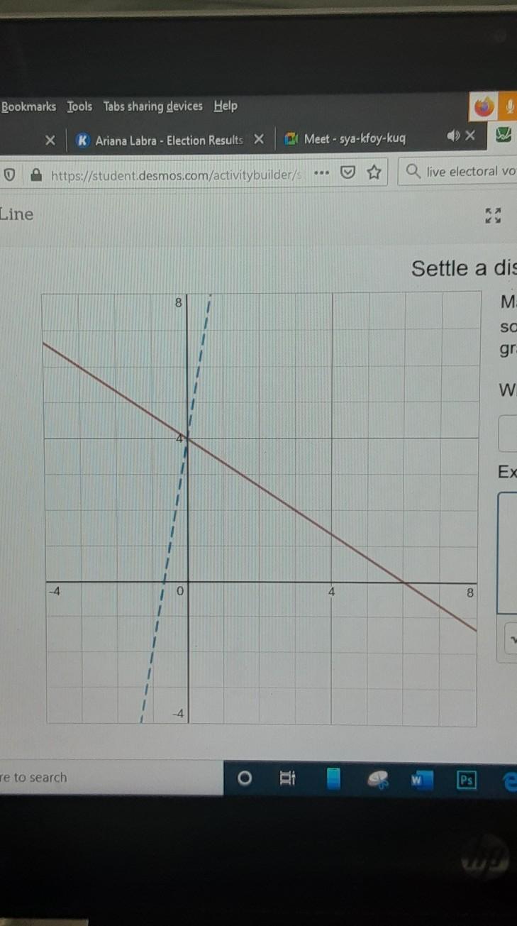 Mark Thinks The Equation Y= 4+6x Will Match The Red Solid Graph. Mia Thinks It Will Match The Blue Dotted