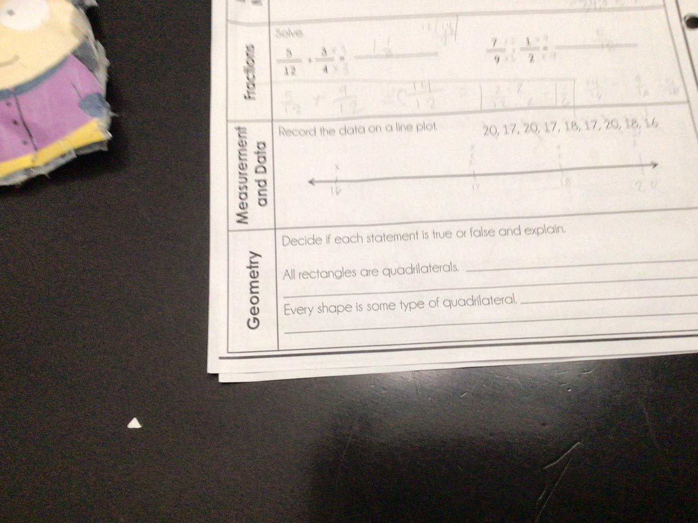 Decide if each statement is true or false and explain.All rectangles are quadrilaterals.