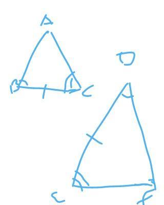 By which axiom AABC and ADEF shown in the figure are congruent? Also, write a pair of corresponding angles.