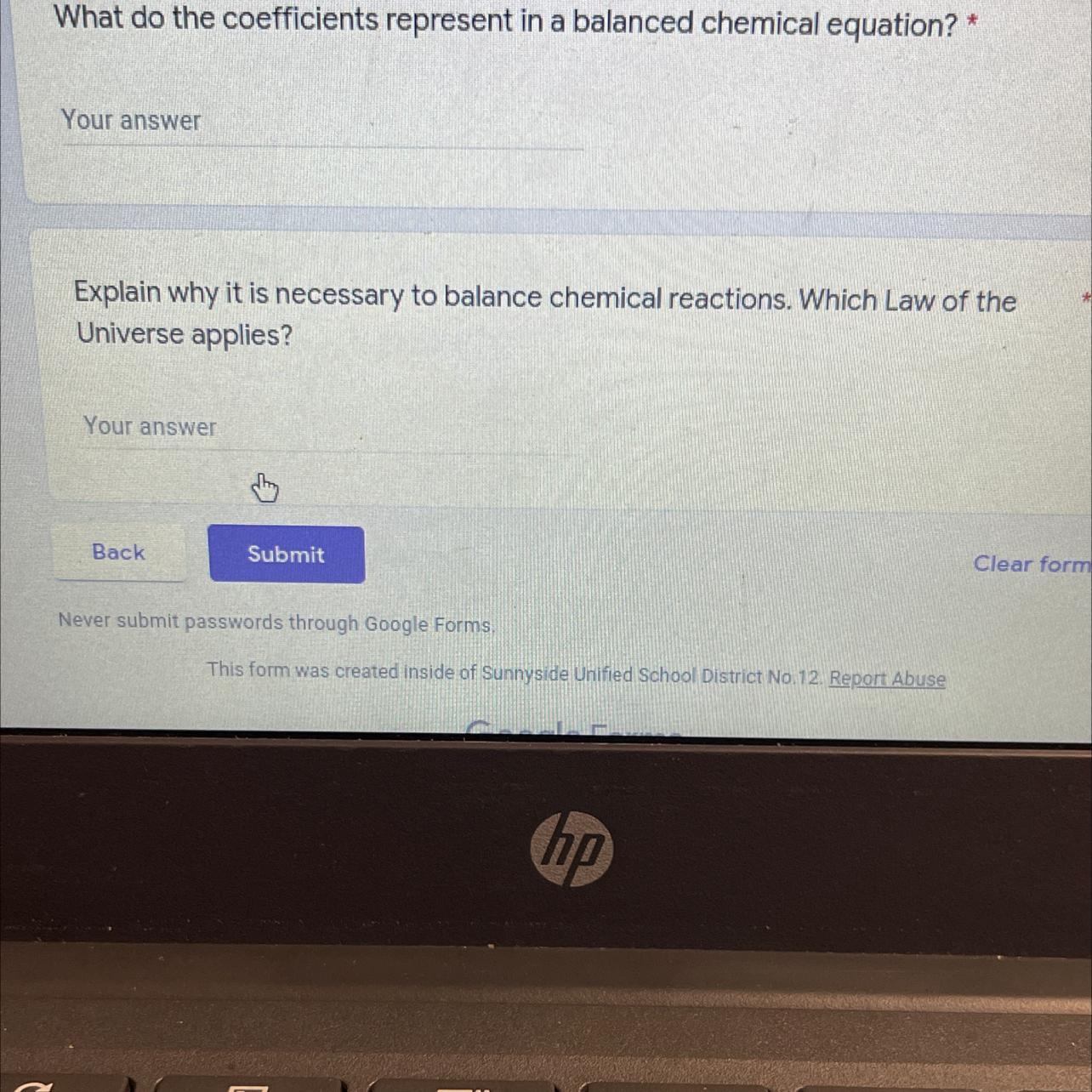 What Do The Coefficients Represent In A Balanced Chemical Equation?Explain Why It Is Necessary To Balance