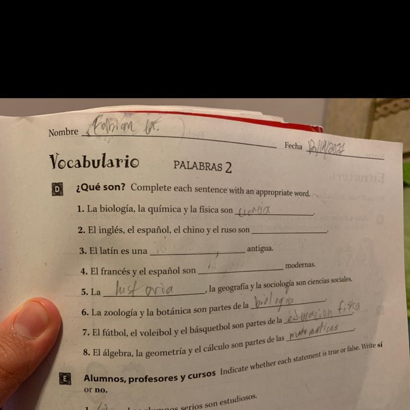 What Do I Put In For Questions 2-4??