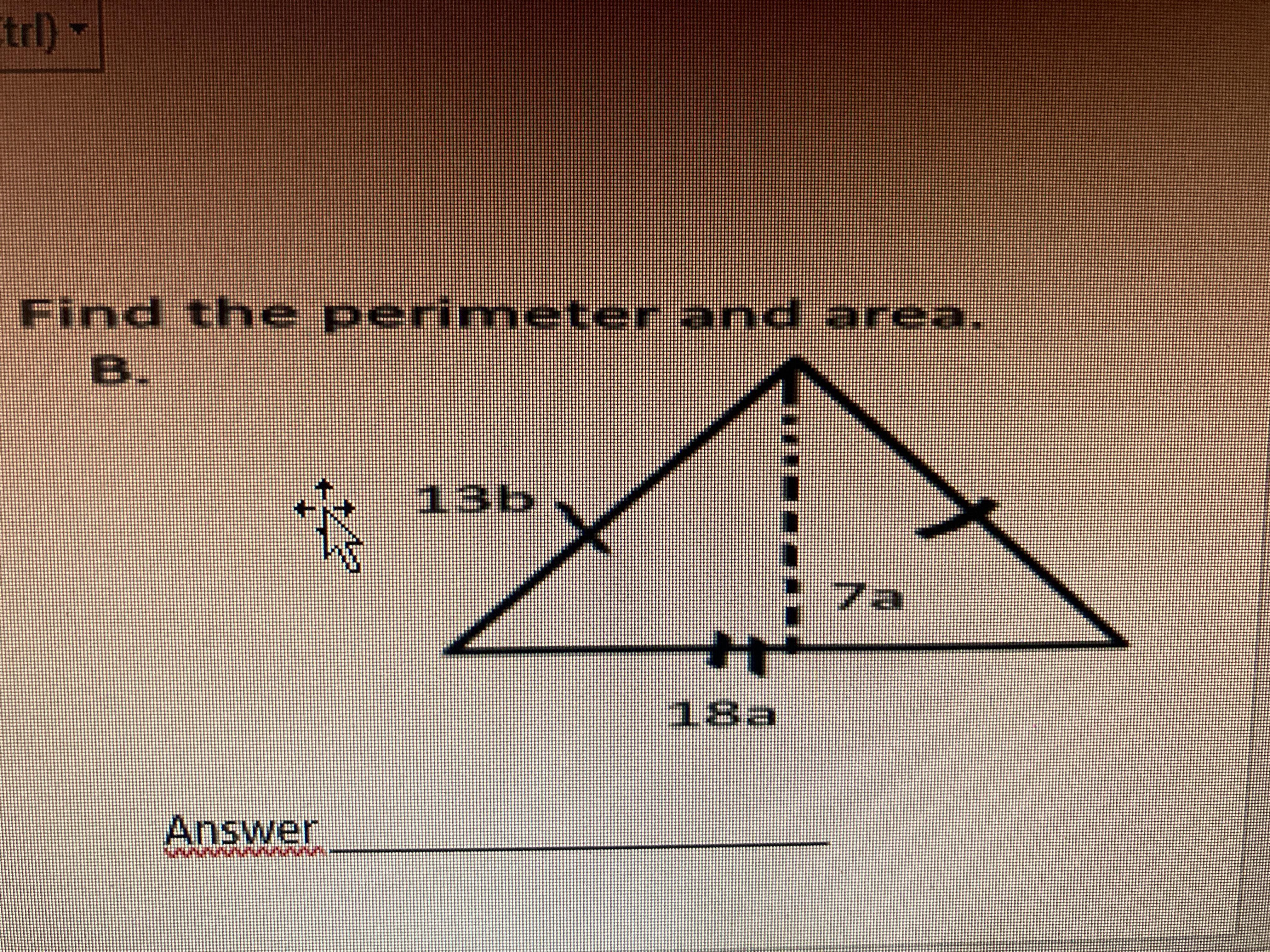 Find the perimeter and area