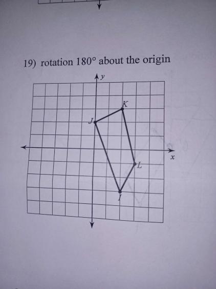 Rotate 180 degrees about the origin