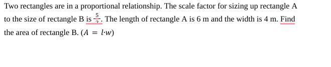 Two Rectangles Are In A Proportional Relationship. The Scale Factor For Sizing Up Rectangle A To The