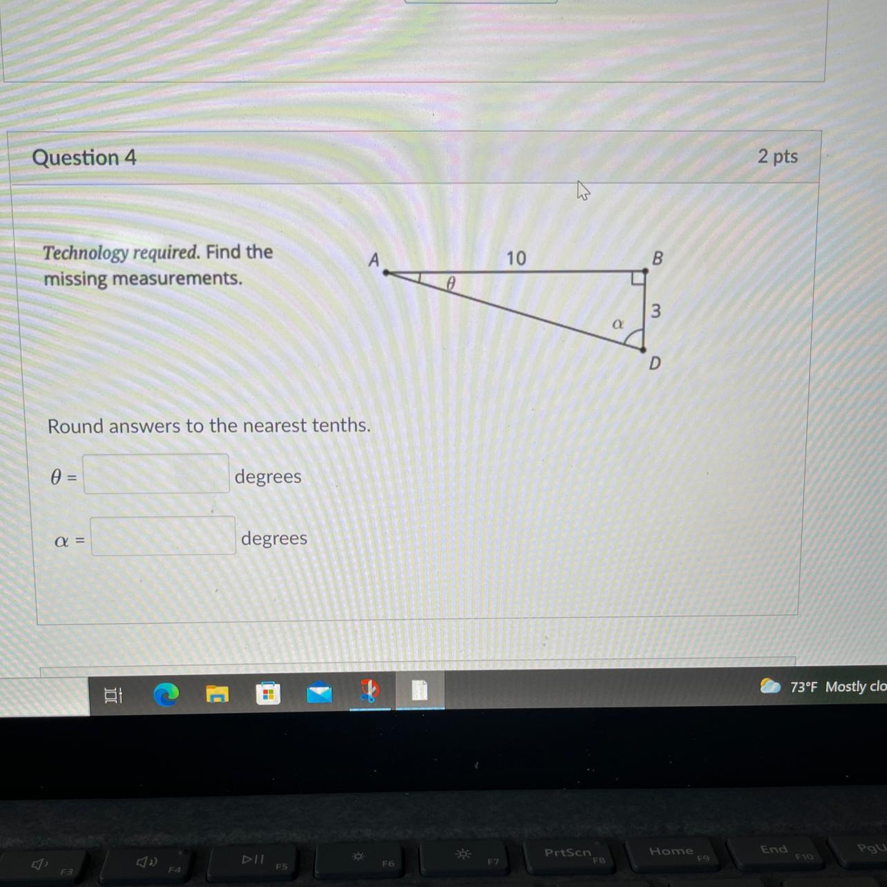 Find the missing measurements 