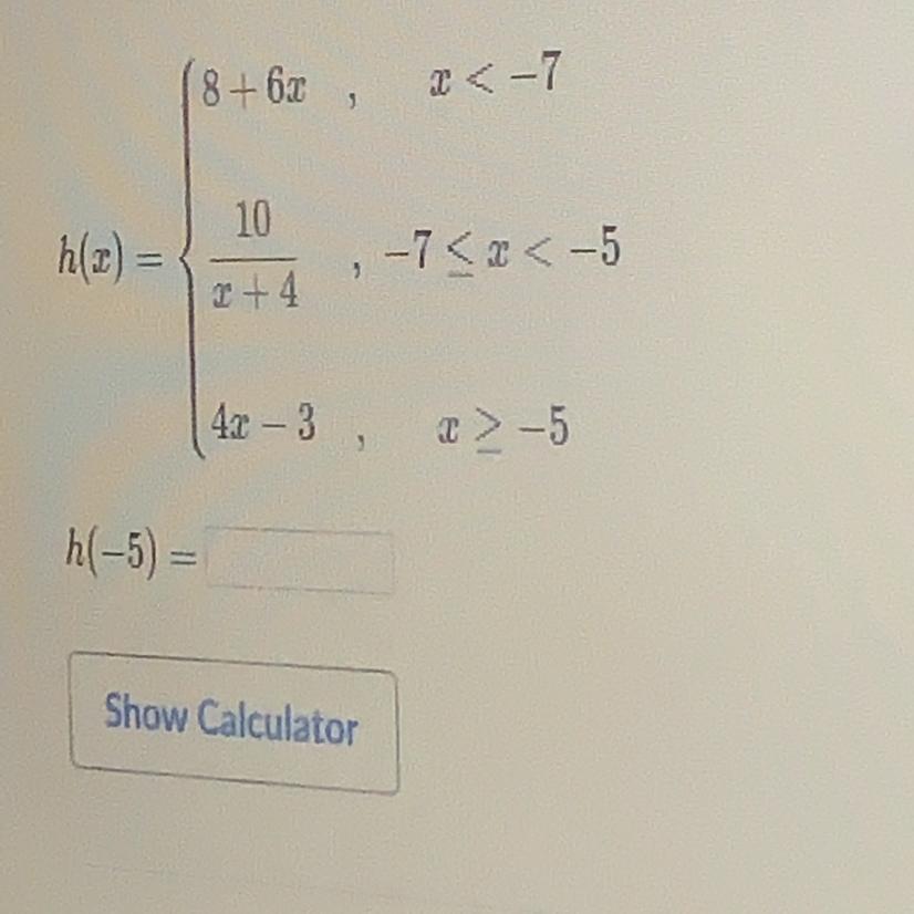 Evaluate Piecewise Functions Pls Answer 