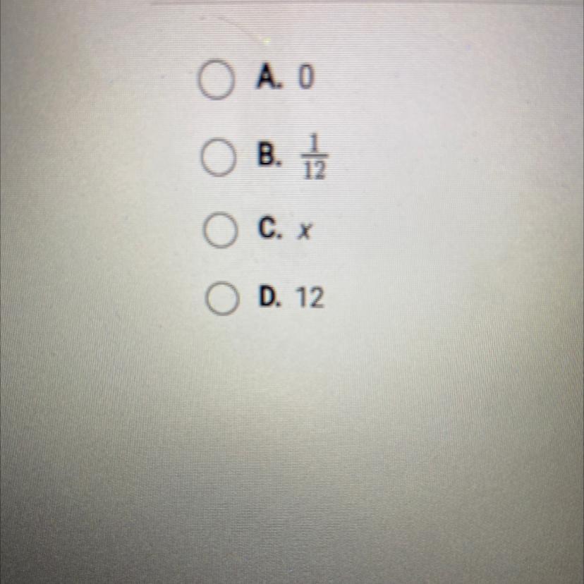 The equation y = 12x represents a proportional relationship. What is theconstant of proportionality?