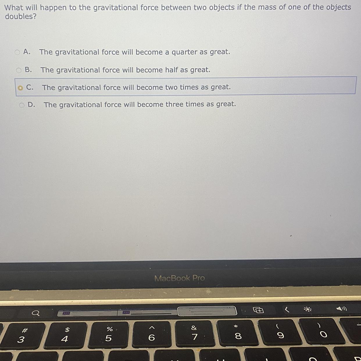 I honestly guessed on the answer Im not really sure if its right so if someone could please explain it