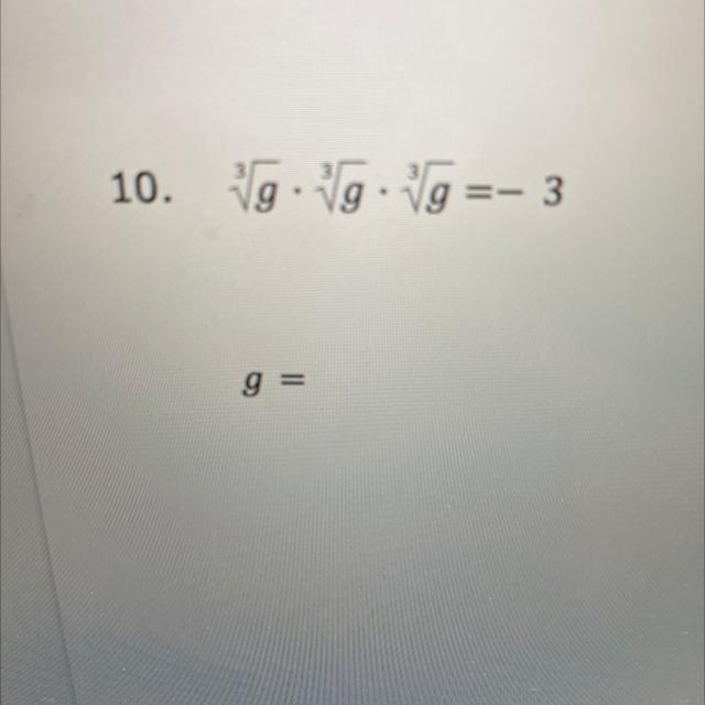 What is g please help!!!!