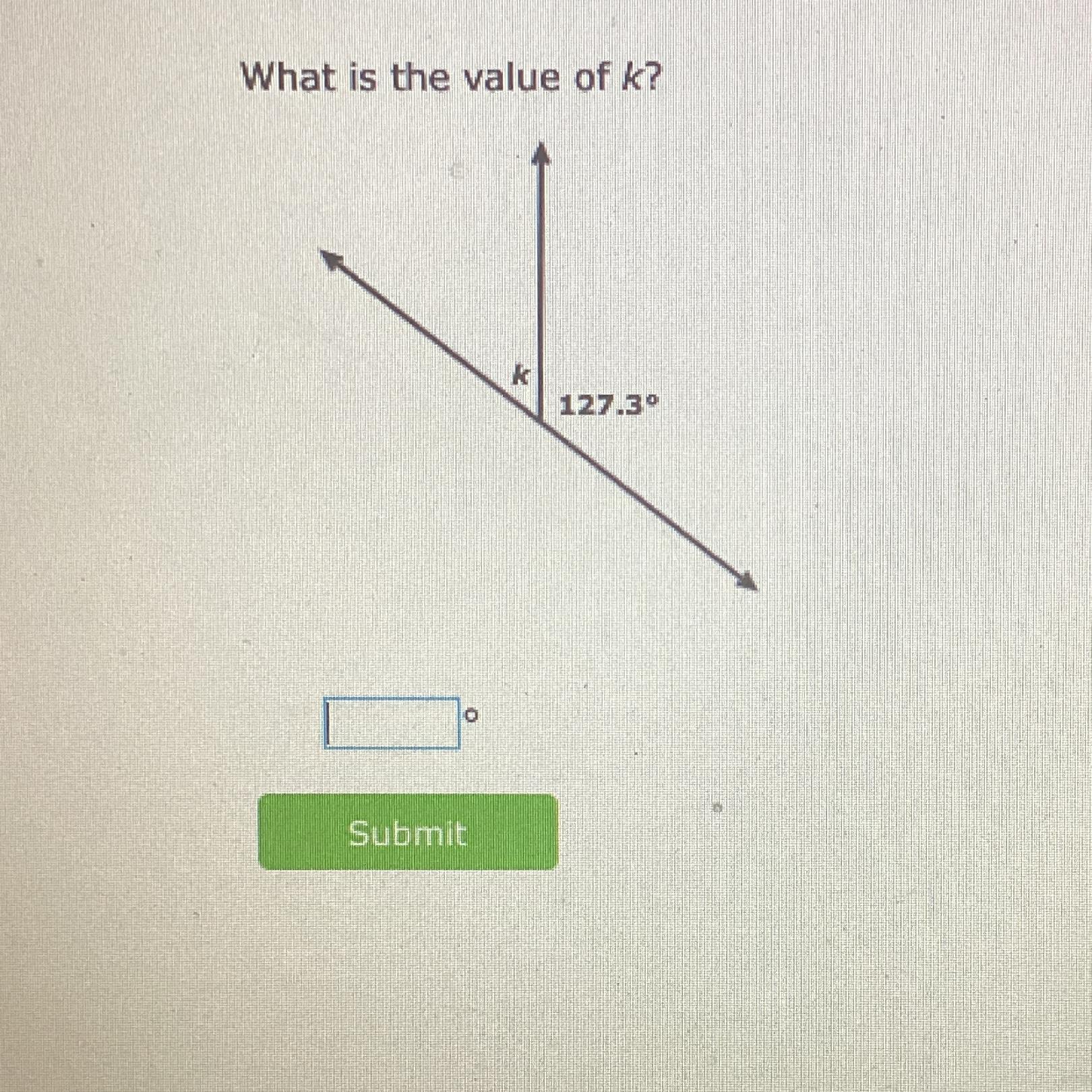 What is the value of k?127.3