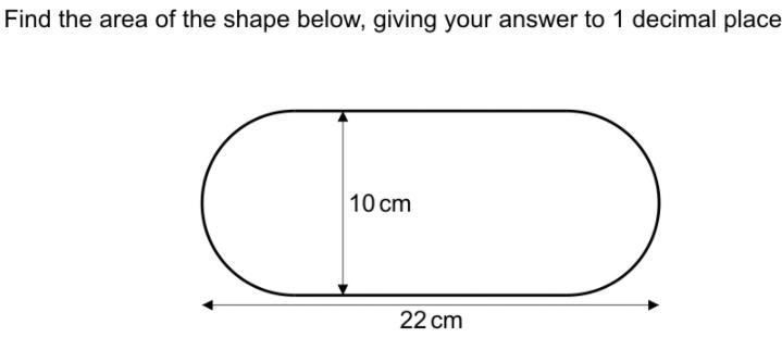 need help please find the area of the shape below