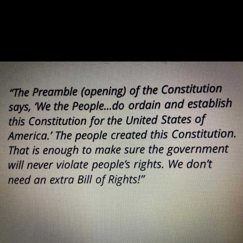 Do You Agree With The Quote By The Famous Federalist Alexander Hamilton ?why Or Why Not ?