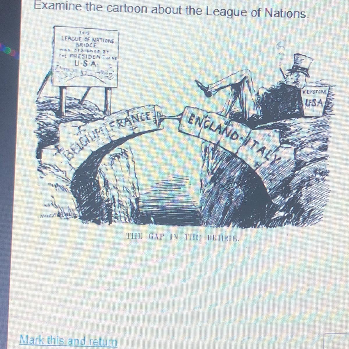PLEASE ANSWER!Which statement best explains the cartoons message? The nations of Europe did not want