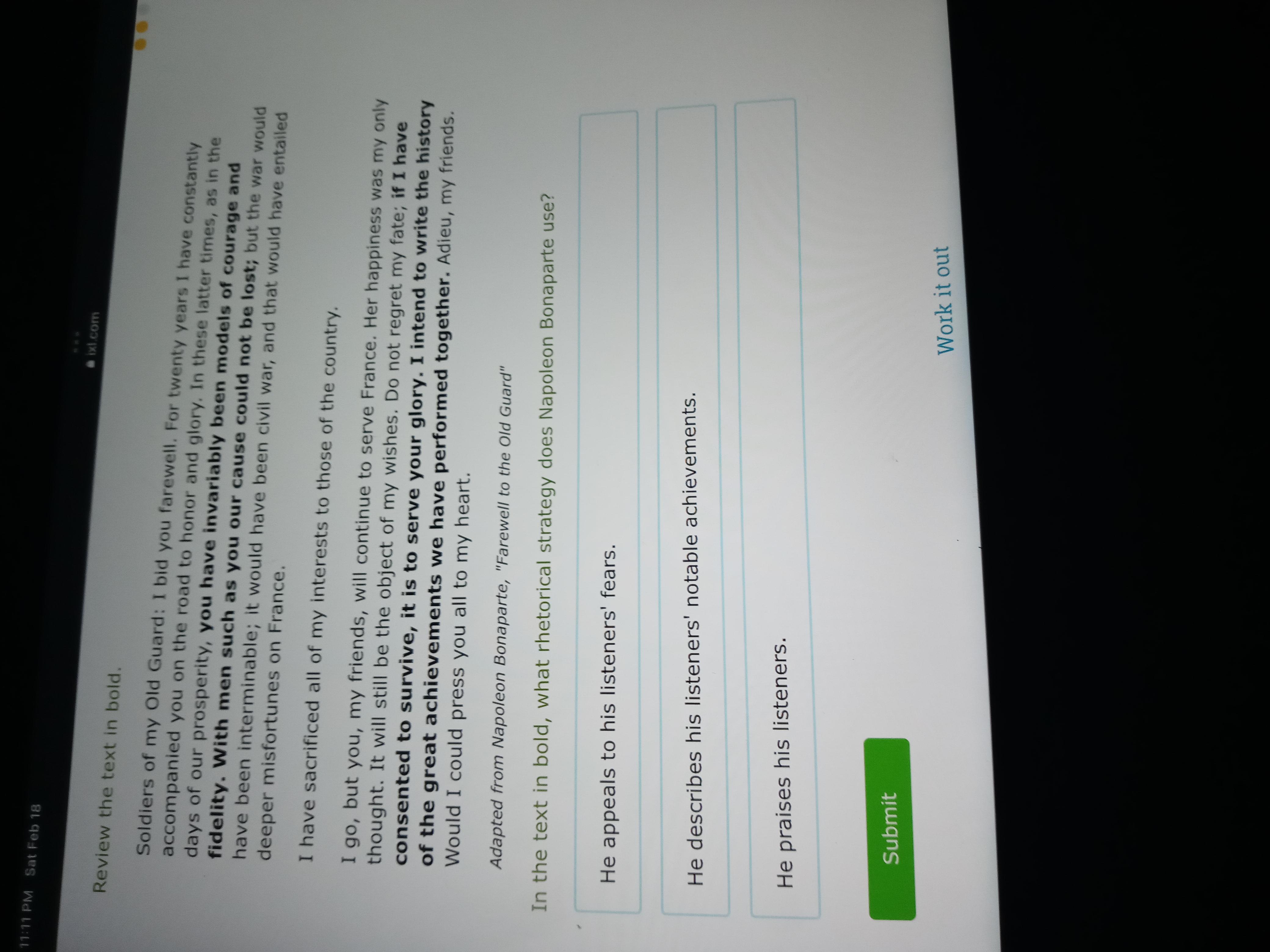 Need help on english work