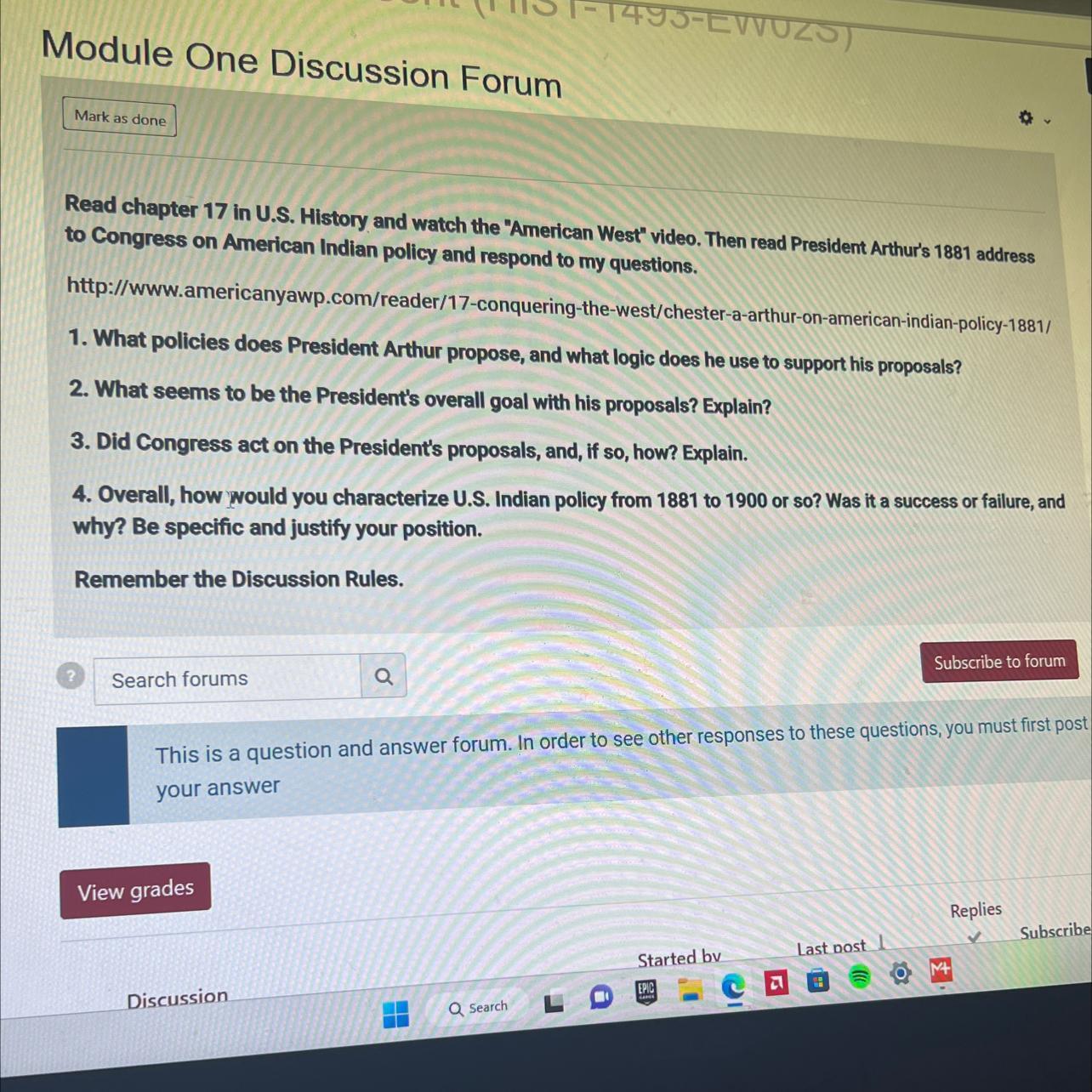 Can someone write this discussion?