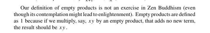 What is the meaning of "that adds no new term"?