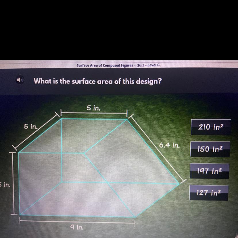 What is the surface area of this design?