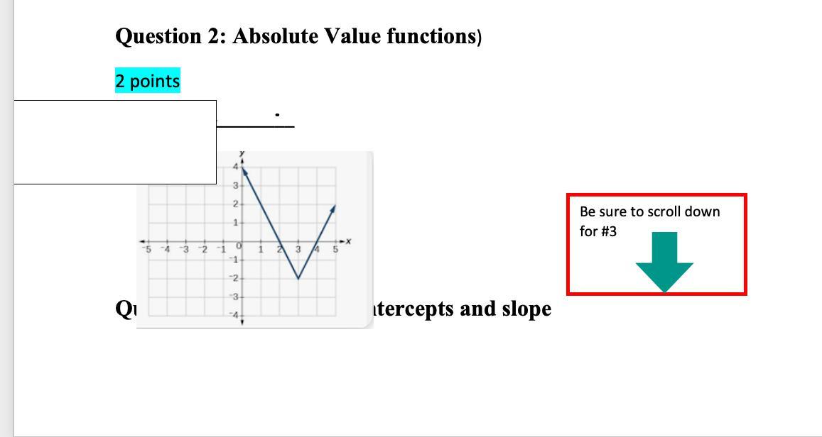 Absolute Value Functions . What Is The Vertex Of This Function ?? Help Please