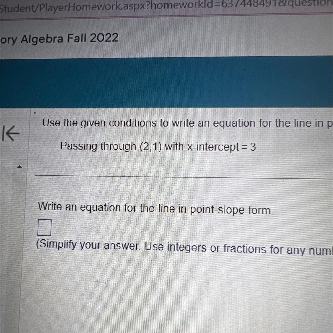Point slope &amp; slope intercept form 