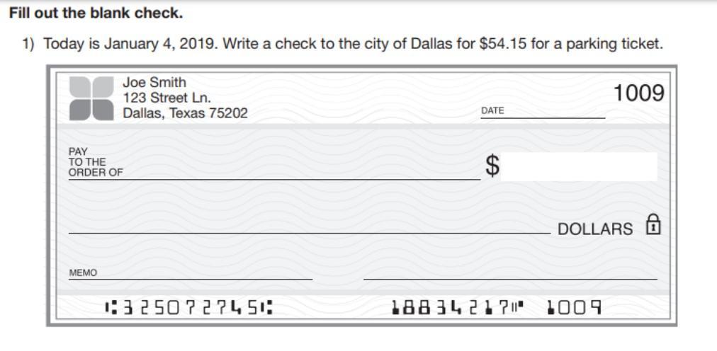 50 POINTS PLS HELP Write a check, fill in the check register, then reconcile the checking account.