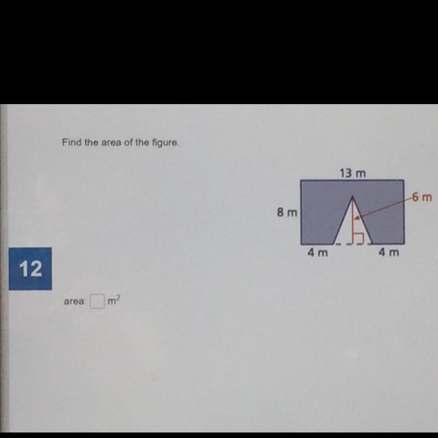 Find the area of the figure. Whoever answers it correctly first with explanation will get marked brainliest!