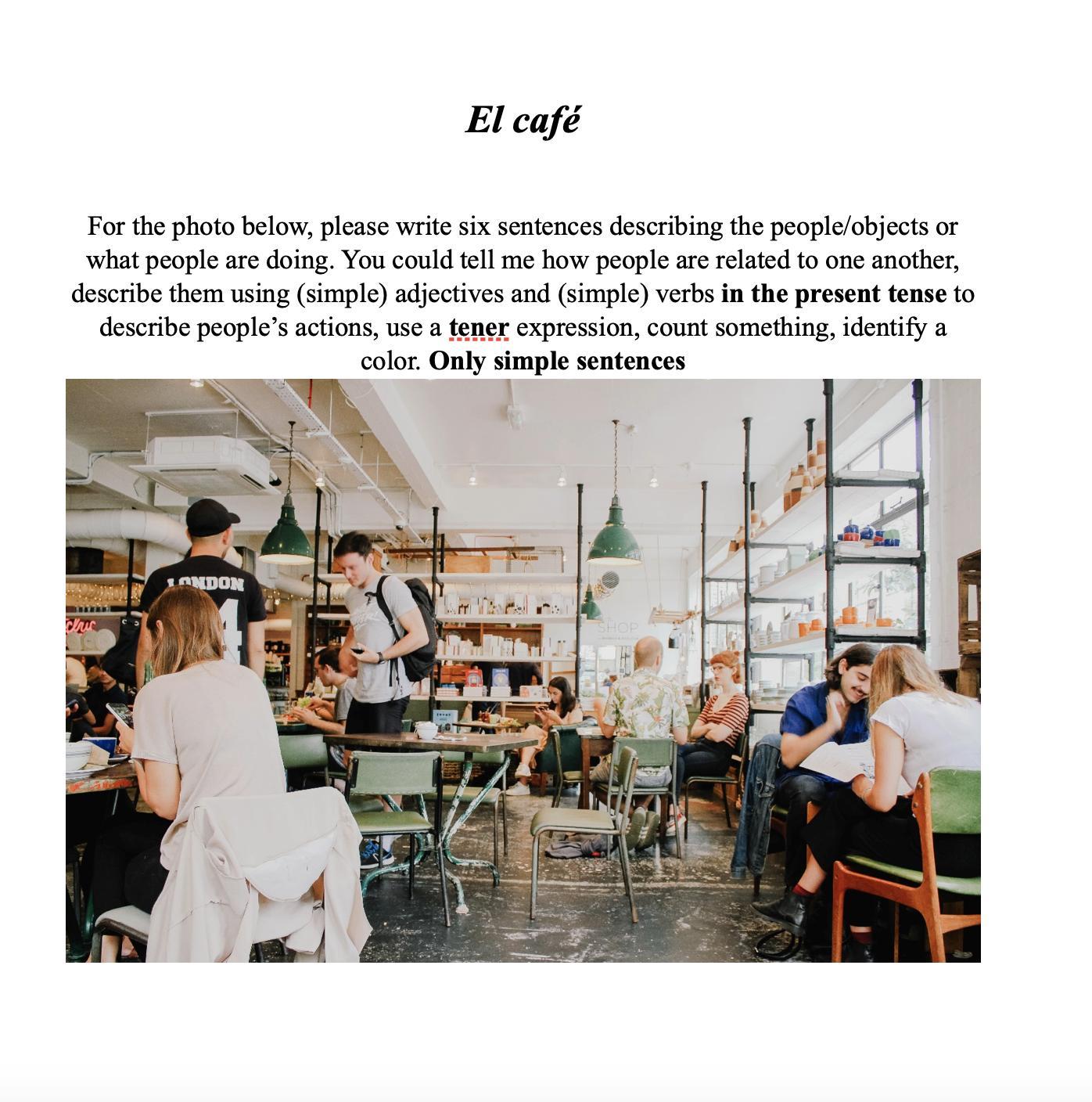 Spanish simple sentences