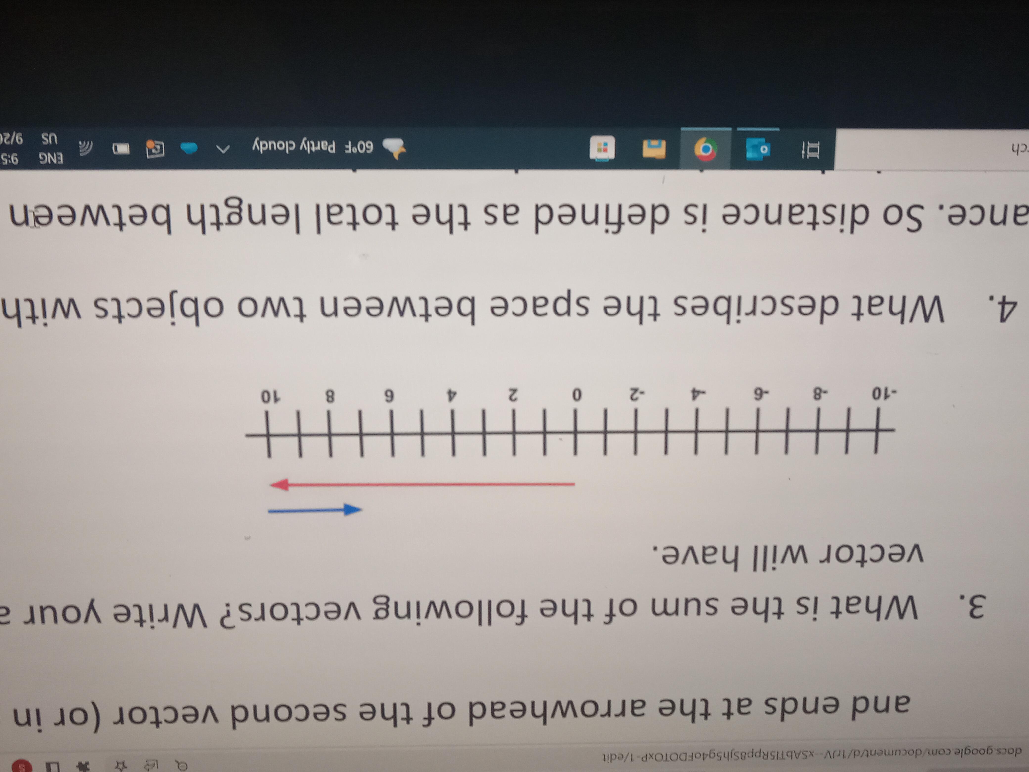 What is the sum of the following vectors? Write your answer, what magnitude and direction the vector