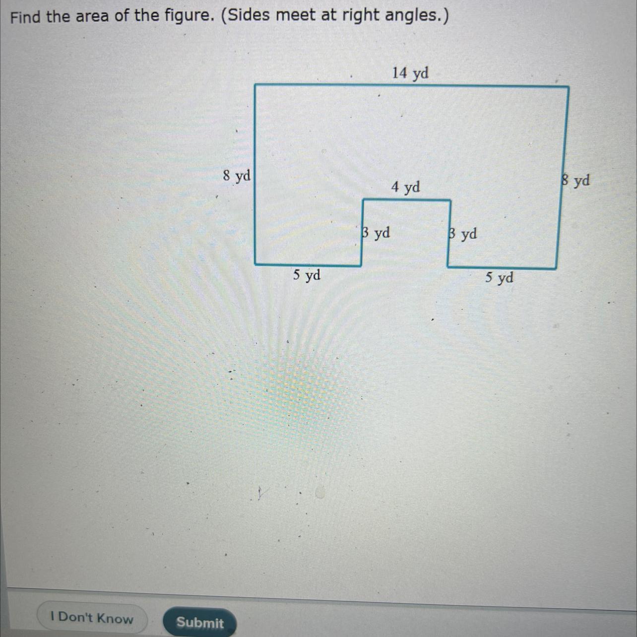 Find the area of the figure 