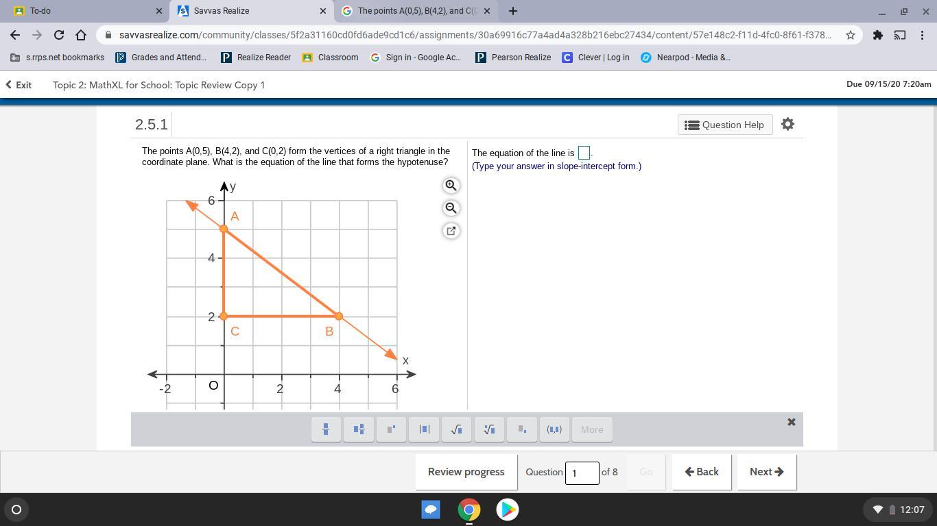 IF YOU COULD HELP ME I'D BE SO GRATEFUL! (Giving out brainliest) The points A(0,5), B(4,2), and C(0,2)