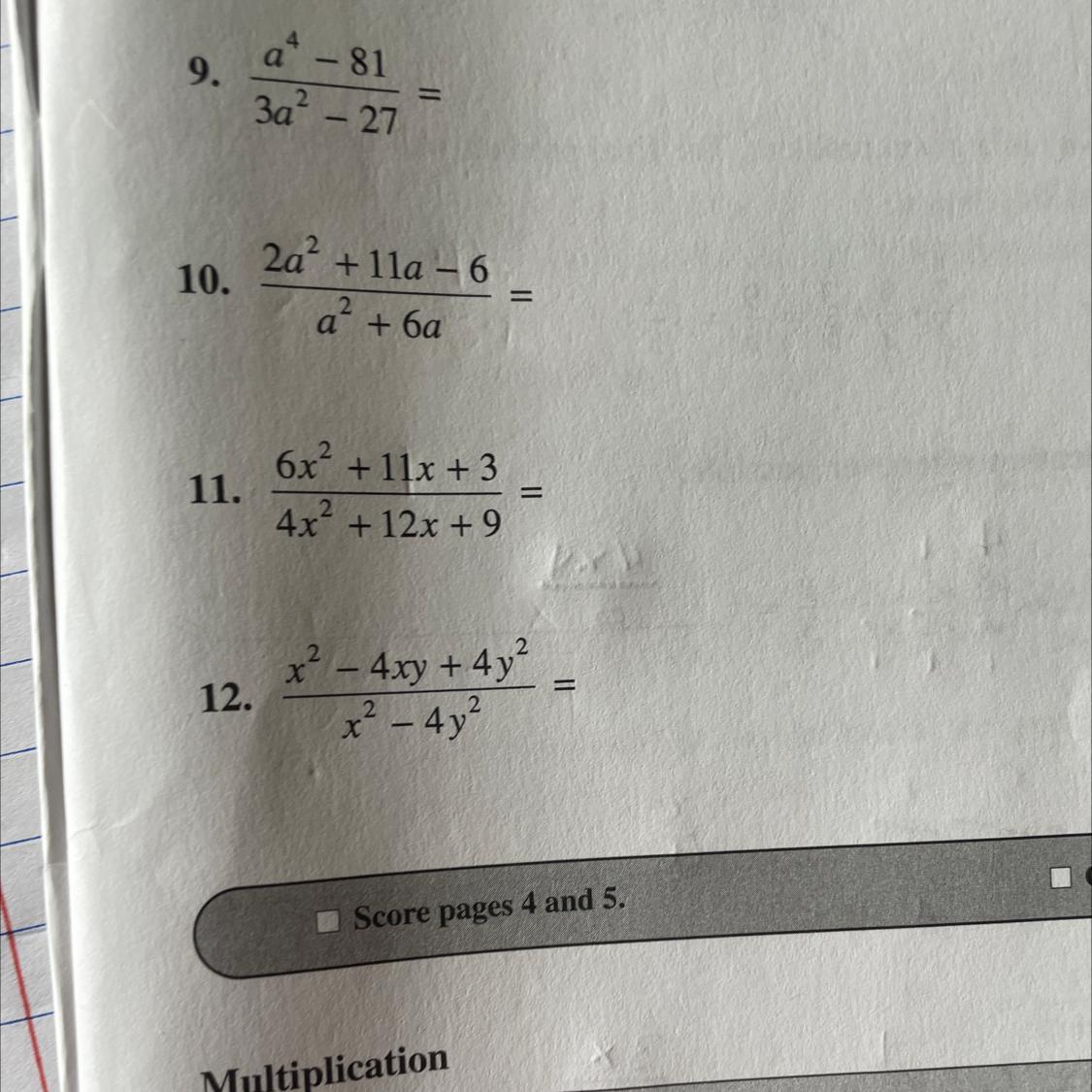 9-12 pls pls explain how u got the answer.