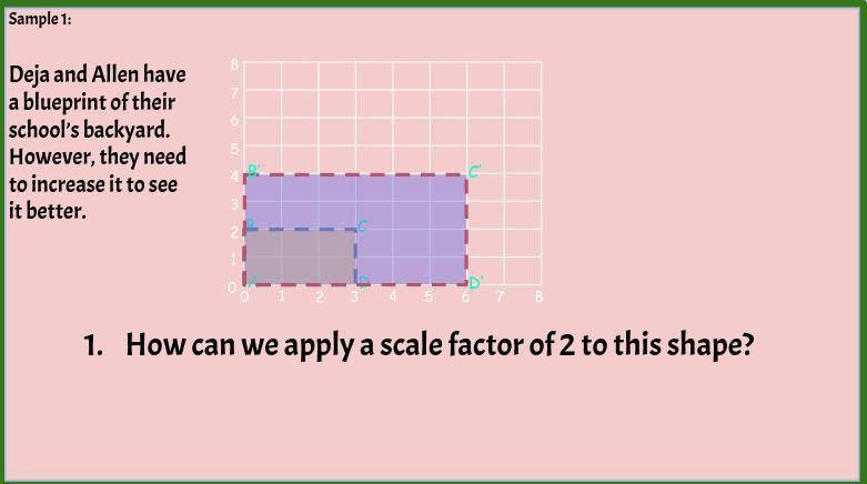 PLEASE HELP!!!!!!Deja and Allen have a blueprint of their backyard. However, they need to increase it