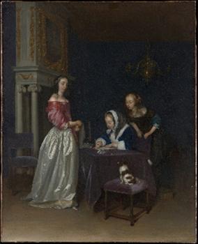 The Chiaroscuro In This Painting Shows That It Was Probably Painted During Thea Painting Of People Standing