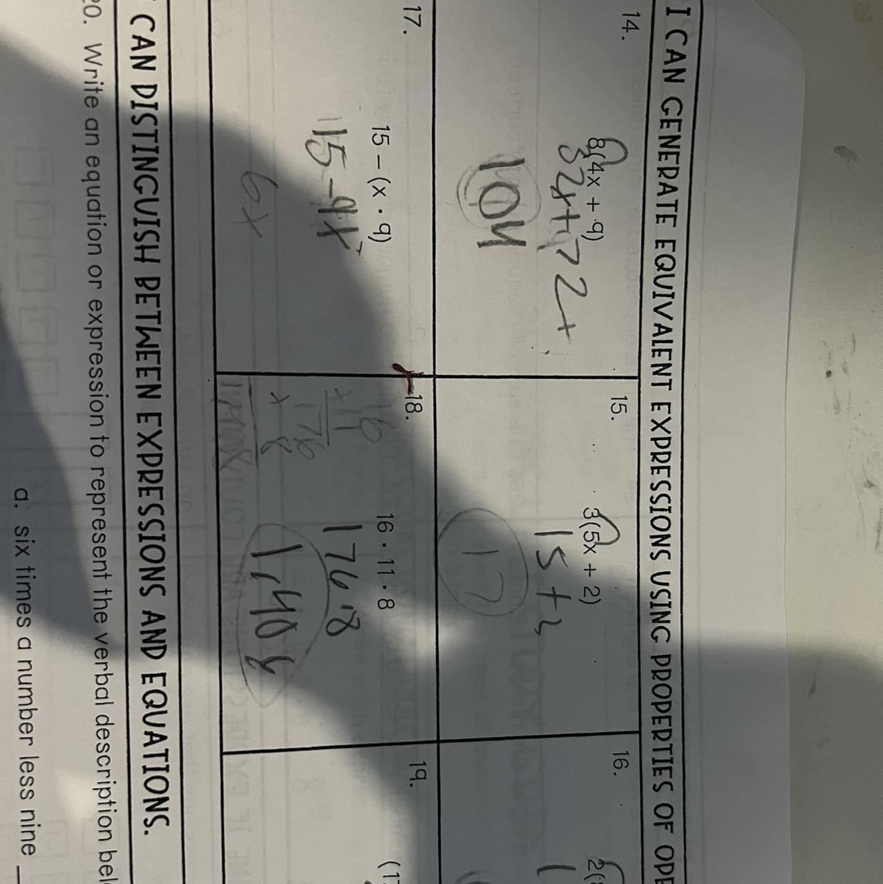 Do I solve for 32x + 72, or is that the answer?