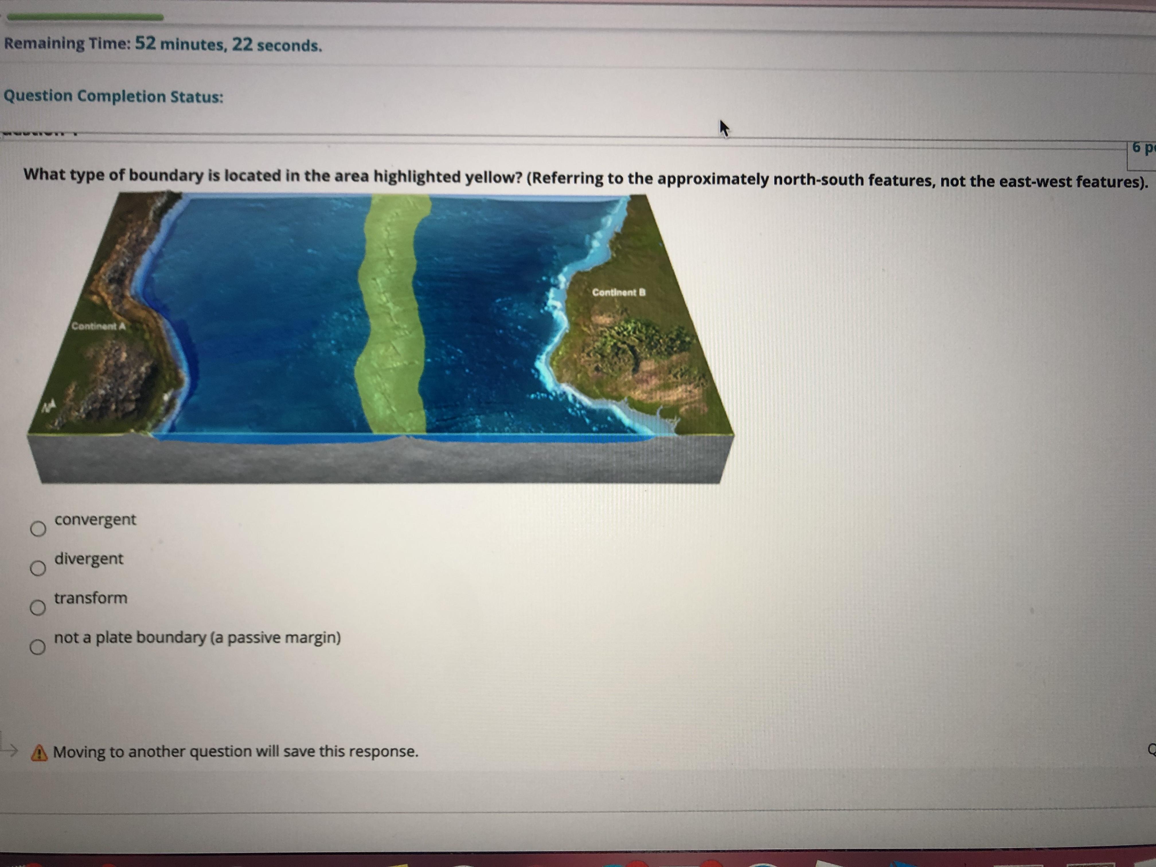 What type of boundary is located in the area highlighted yellow?
