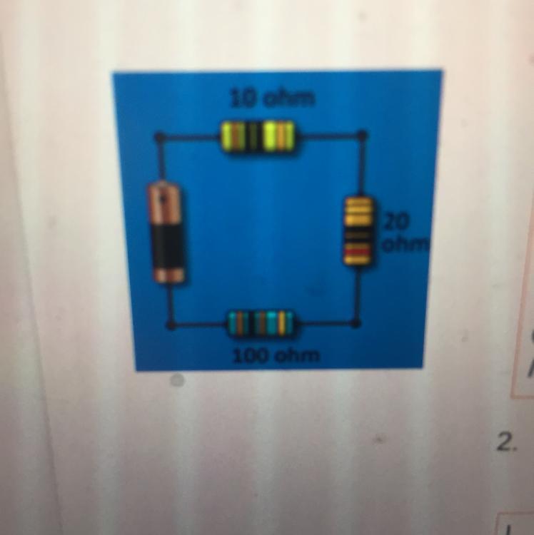 What is the equivalent resistance (total resistance) of the series circuit shown?