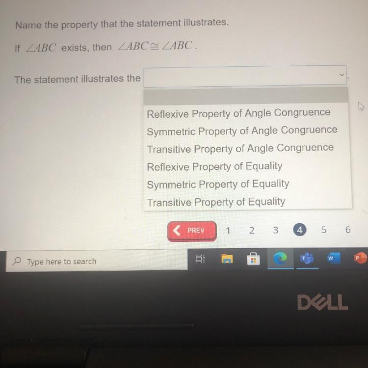 Name the property that the statement illustrates.