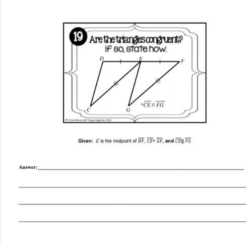 Help! Geometry Triangle Congruence