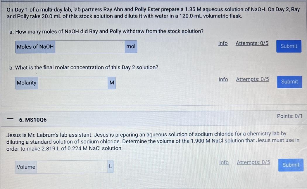 Chemistry help needed. Please help. Need it by Sunday. Please help!